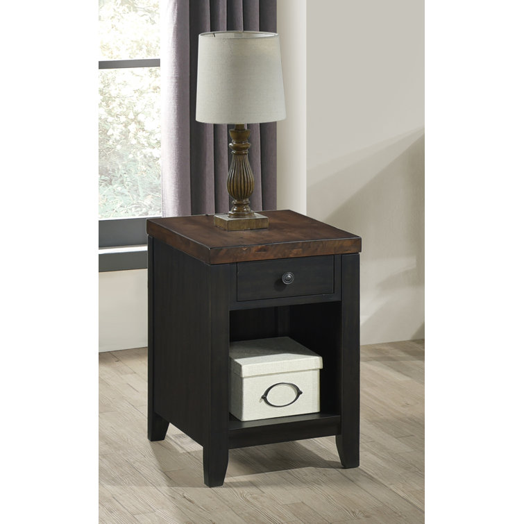 Three Posts Athey Solid Wood Frame End Table with Storage Wayfair Canada
